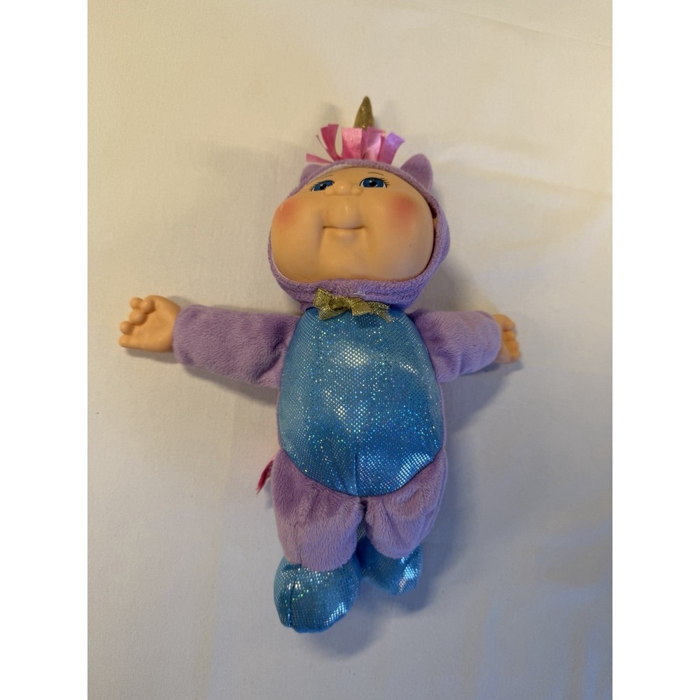 Cabbage Patch Kids Cuties Fantasy Friends 9" Doll Unicorn Purple Blue Original‎